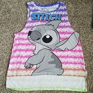 Disney's Stitch high low tank top size medium